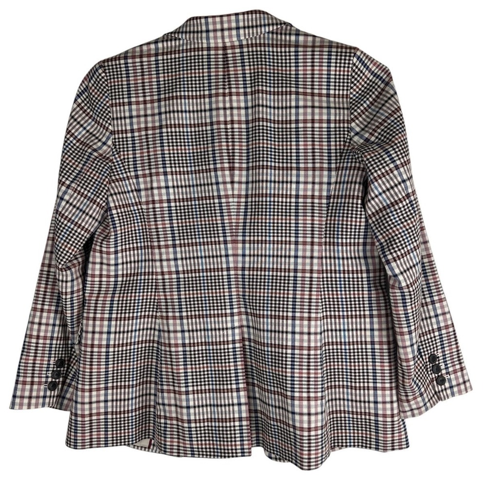 Talbots Friday Plaid Blazer Jacket Women's Size 10P 10 Petite Single Breasted - Picture 6 of 14